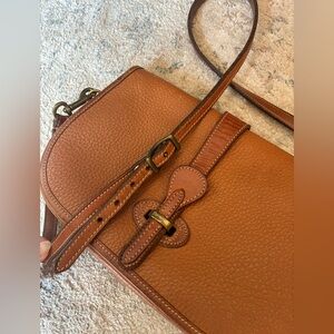 Dooney & Bourke Tan Leather Crossbody Bag
